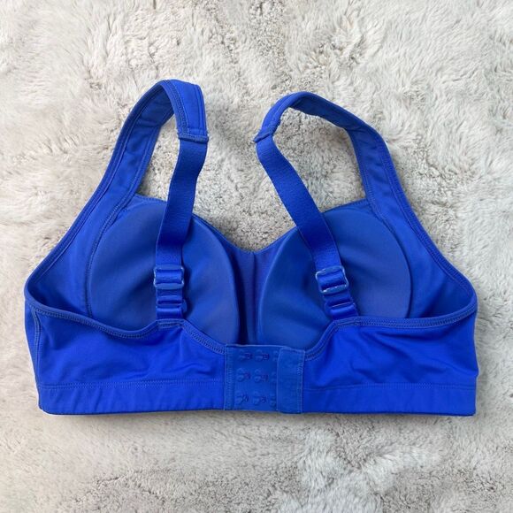 LULULEMON TA TA TAMER BRA PADDED ROCKSTEADY SIZE 32C Blue Sports - Picture 3 of 8